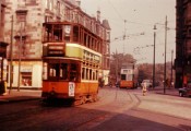Glasgow tram and trolleybus at Mount Florida