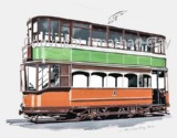 Drawing of Glasgow Tram 488